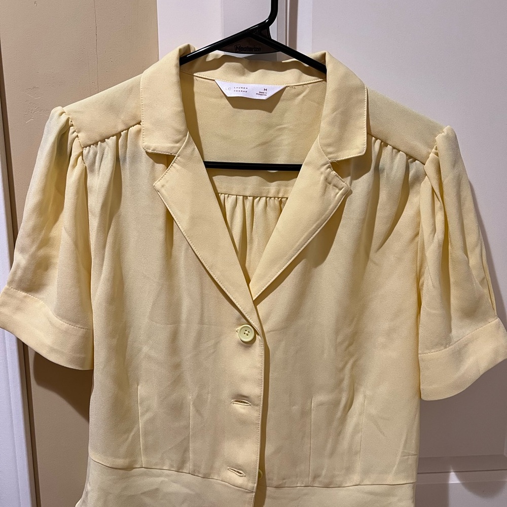 LC Lauren Conrad Light Yellow Blouse